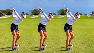 NELLY KORDA GOLF SWING  SLOW MOTION [upl. by Garris13]