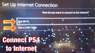 How to Connect PS4 to Internet Home Wifi Network [upl. by Muriah]