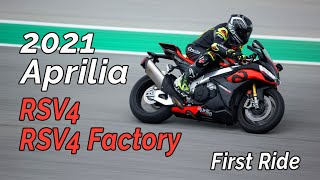 2021 Aprilia RSV4 And RSV4 Factory Review – First Ride [upl. by Wenonah]