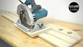 Make a Circular Saw Track  DIY Circular Saw Guide [upl. by Annaerdna]