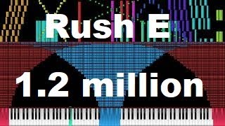 Black MIDI Rush E Even More Impossible 12 Million Notes [upl. by Aicert]