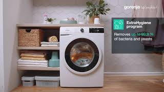 Gorenje • Steam washing machine • ExtraHygiene program [upl. by Engracia437]