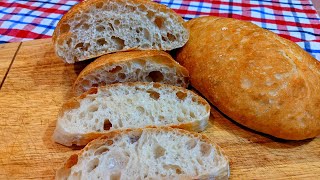 Homemade Ciabatta Bread for Beginners [upl. by Ajuna]