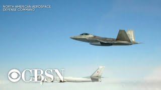 US fighter jets intercept Russian bombers [upl. by Novanod]