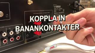 Koppla in banankontakter i din receiver [upl. by Cally]