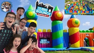 WORLDS BIGGEST JUMPING CASTLE THE BIG BOUNCE AUSTRALIA [upl. by Fredric867]