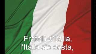 Inno nazionale  Inno di Mameli  Fratelli dItalia con testo with lyrics [upl. by Asiat]