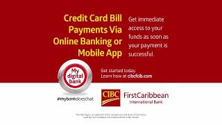 Credit Card Payment Options  CIBC FirstCaribbean [upl. by Karolina]