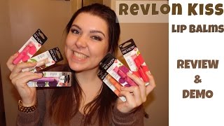 REVLON KISSLip Balms Review amp Demo [upl. by Aeiram]