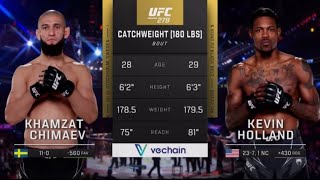 Khamzat Chimaev VS Kevin Holland UFC 279 [upl. by Sato]