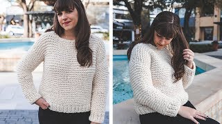 Simple Knit Sweater  start to finish [upl. by Rupert]