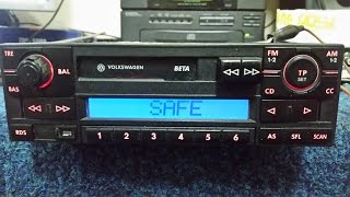 VOLKSWAGEN BETA BLAUPUNKT VWZ1Z2 RADIO code unlock quotoriginal codequot [upl. by Erodroeht]