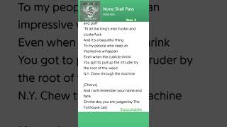 None Shall Pass Aesop Rock Verse 1 [upl. by Aizti]