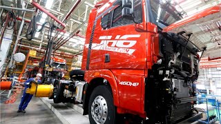 FAW Trucks Production in China  The Largest Truck Manufacturer [upl. by Kleiman]