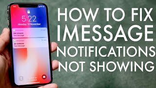 FIX iMessage Notifications Text Alerts Not Showing [upl. by Packton]