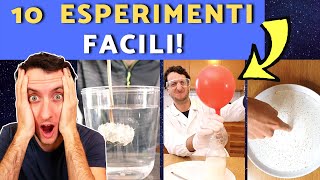 10 ESPERIMENTI FACILI DA FARE IN CASA scienza compilation [upl. by Eberle]