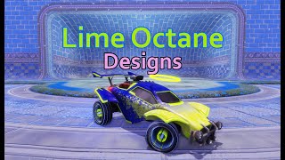 BEST Lime Octane Designs on Rocket League [upl. by Sari]