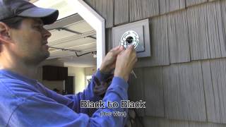 Exterior Light Installation on Vinyl Siding Block [upl. by Llekcor]