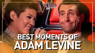 ADAM LEVINES BEST moments as a coach in 16 SEASONS of The Voice [upl. by Aiciles]