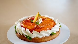 Peach Tart Entremet – Bruno Albouze [upl. by Woehick227]