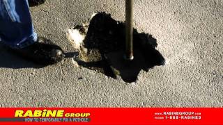 How to Fix a Pothole Tutorial Asphalt Repair [upl. by Rehpitsirhc]