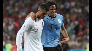 Cristiano Ronaldo respect cavani  2018 FIFA world cup Russia ™ round of 16 [upl. by Noirret]