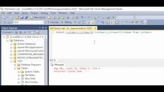 SQL Server  Fix Error  Msg 102 Incorrect syntax near [upl. by Htrowslle]