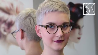 EXTREMELY SHORT HAIRCUT  tutorial by SANJA KARASMAN [upl. by Notle]