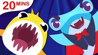 Baby Shark Halloween  Puppies DressUp  5 Little Puppies  Nursery Rhymes by Little Angel [upl. by Loredo]