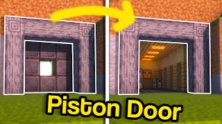 Minecraft How to Make a Spiral 3x3 Piston Door Vault [upl. by Alleul]