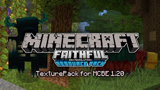 MCPE aesthetic TexturePack 120 Faithful 32X [upl. by Adnic]