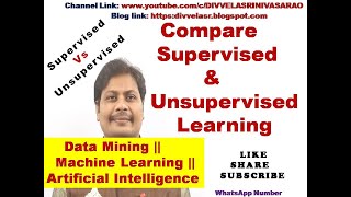 Difference Between Supervised Learning and Unsupervised Learning  Supervised  Unsupervised [upl. by Lleze]