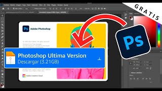 ✅ DESCARGAR ADOBE PHOTOSHOP GRATIS [upl. by Oidacra]