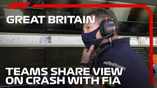 Mercedes And Red Bull PostCrash Radio With The FIA  2021 British Grand Prix [upl. by Bridgid]