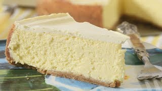 New York Cheesecake Recipe Demonstration  Joyofbakingcom [upl. by Cymbre]