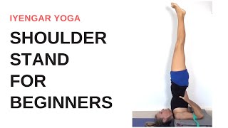 How to do Shoulder Stand for beginners  Iyengar Yoga  step by step [upl. by Jones]