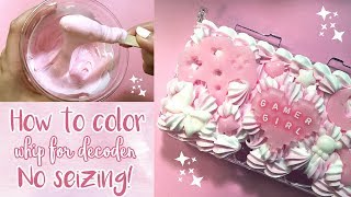 How to Color Whip for Decoden Tutorial  Watch Me Whip 3DS Case [upl. by Lorolla413]