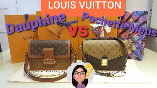 LOUIS VUITTON Pochette Metis amp Dauphine MM Comparison [upl. by Nivrek463]