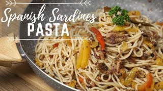 Easy Spanish Sardines Pasta Recipe [upl. by Eimot]