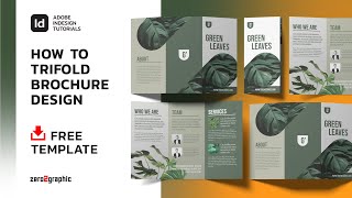 How to Trifold Brochure Design in Adobe Indesign CC [upl. by Ennayd]