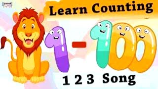 Learn Counting 1 100  Easy Numbers Song In English For Kids  Beginners  1100 Rhyme  19 M Views [upl. by Jamnes]