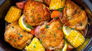 Slow Cooker Chicken Thighs [upl. by Odnala73]