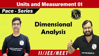 Units amp Measurement 01  Dimensions Dimensional Analysis Principle of homogeneity  11  NEET JEE [upl. by Thelma605]