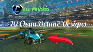 10 Clean Octane Designs Full Presets — Rocket League [upl. by Lirrad]