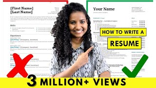 How to Write a Resume  For Freshers amp Experienced People StepbyStep Tutorial [upl. by Aihsik]