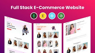 How To Create Full Stack ECommerce Website Using React JS MongoDB Express amp Node JS 2024 [upl. by Avlis]