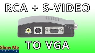 RCA amp SVideo To VGA Converter  Quickly Change Video Signals 47300009 [upl. by Drallim921]