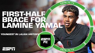 Lamine Yamal makes history in Barcelona’s win vs Girona  ESPN FC [upl. by Nerine204]