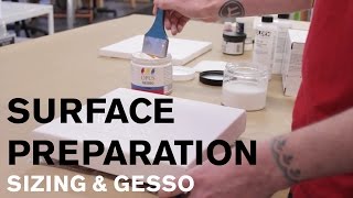 Surface Preparation Sizing amp Gesso [upl. by Aimal330]