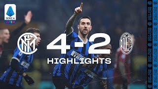 INTER 42 AC MILAN  HIGHLIGHTS  A comeback for the ages 😍⚫🔵 [upl. by Ridinger371]